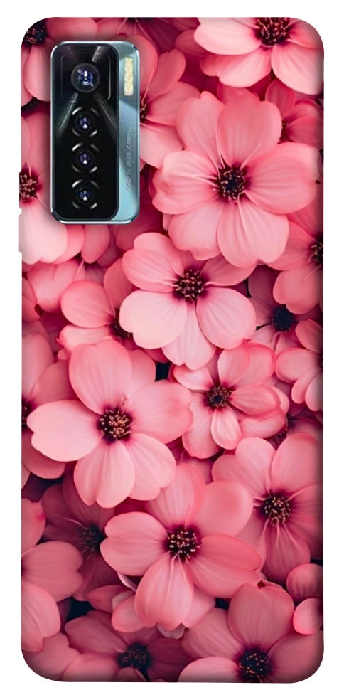 Чохол Pink flowers для TECNO Camon 17 Pro