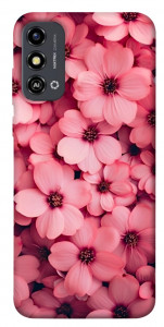 Чехол Pink flowers для ZTE Blade A53