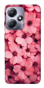 Чохол Pink flowers для Infinix Hot 30i