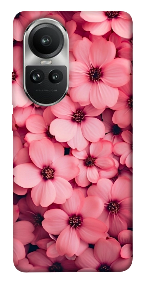 Чехол Pink flowers для Oppo Reno 10