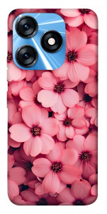 Чохол Pink flowers для TECNO Spark 10