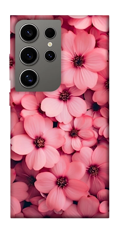 Чехол Pink flowers для Galaxy S24 Ultra