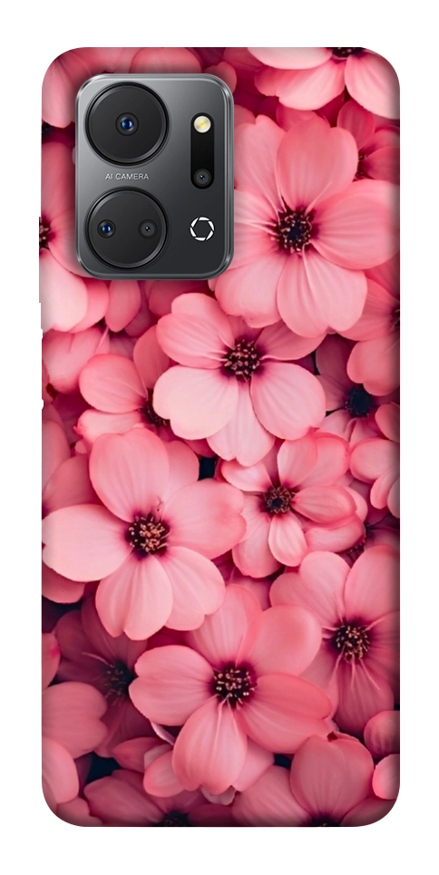 Чохол Pink flowers для Huawei Honor X7a