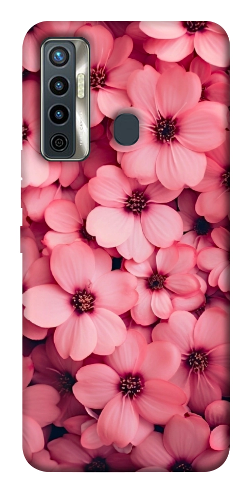 Чехол Pink flowers для TECNO Camon 17