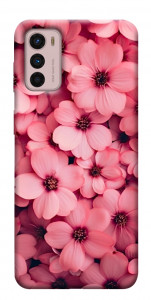 Чехол Pink flowers для Motorola Moto G42