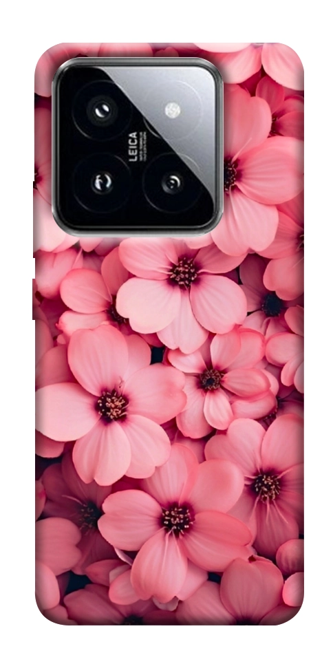 Чехол Pink flowers для Xiaomi 14 Pro