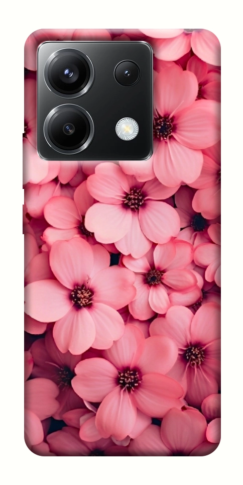 Чохол Pink flowers для Xiaomi Poco X6