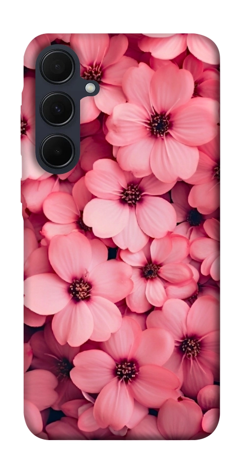 Чохол Pink flowers для Galaxy A55