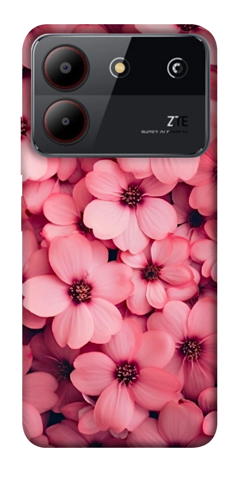 Чохол Pink flowers для ZTE Blade A54 4G