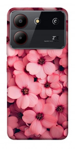 Чехол Pink flowers для ZTE Blade A54 4G