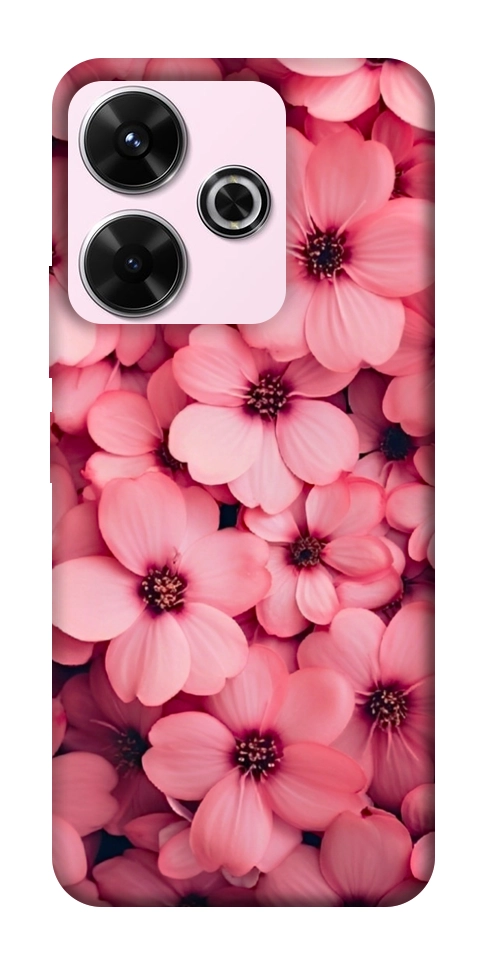 Чохол Pink flowers для Xiaomi Redmi 13 4G