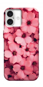 Чохол Pink flowers для iPhone 16