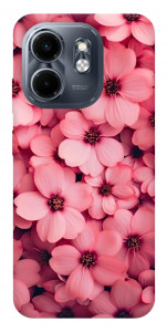 Чохол Pink flowers для Infinix Hot 50i