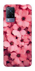 Чохол Pink flowers для Vivo V21