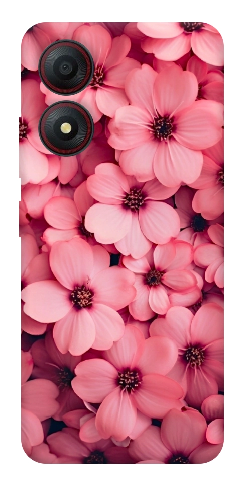 Чехол Pink flowers для ZTE Blade A34 4G