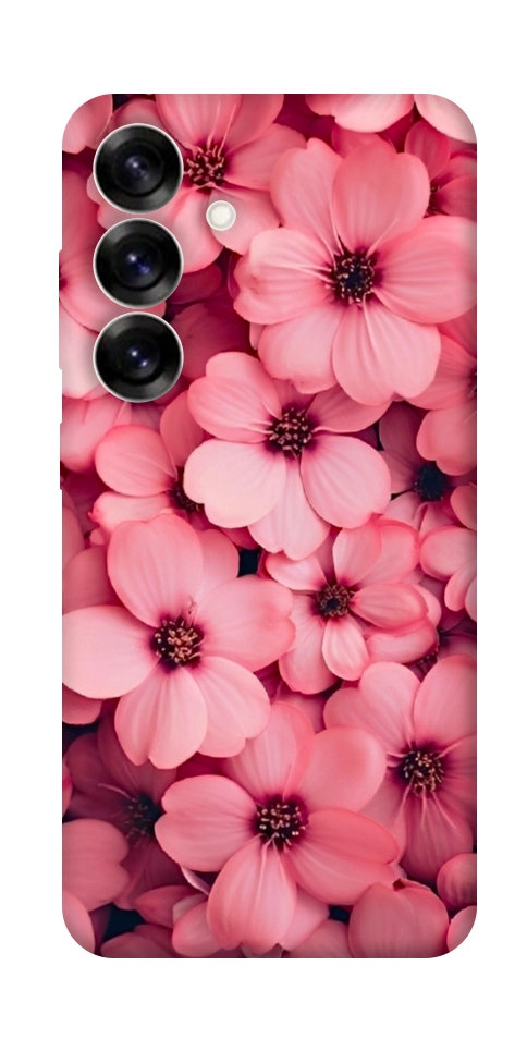 Чехол Pink flowers для Galaxy S25