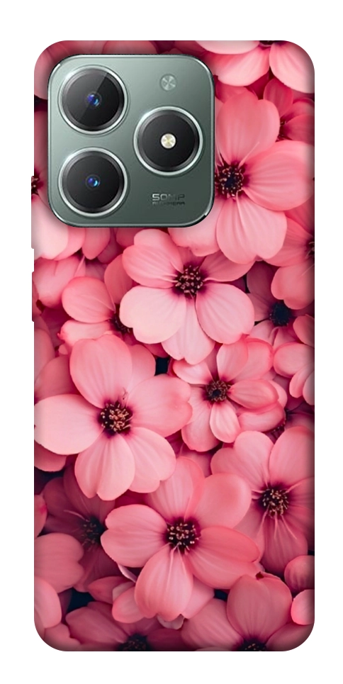 Чехол Pink flowers для Realme C61