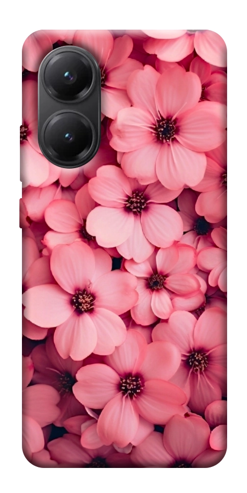 Чехол Pink flowers для Xiaomi Poco X7 Pro