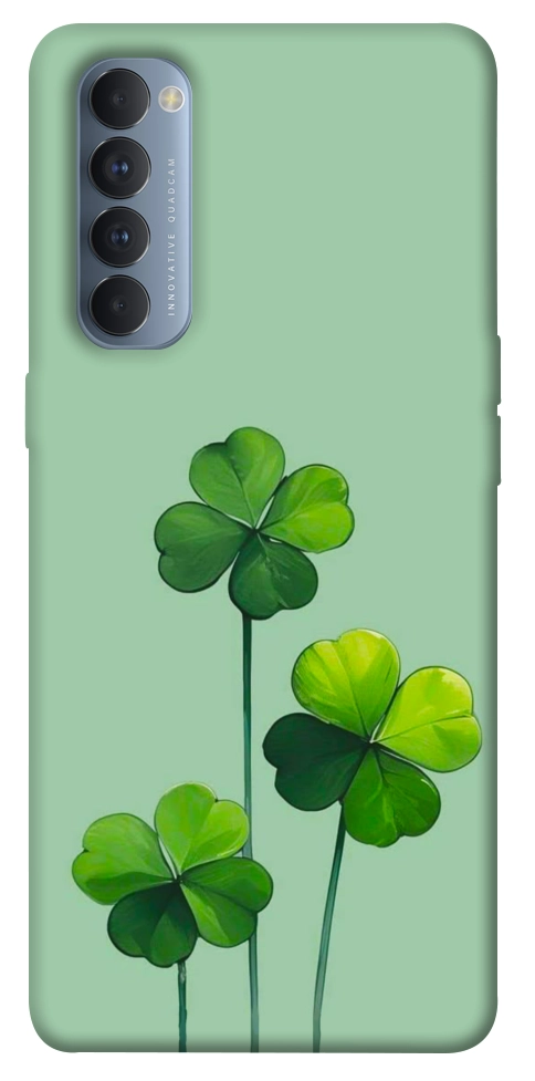 Чохол Lucky clover для Oppo Reno 4 Pro