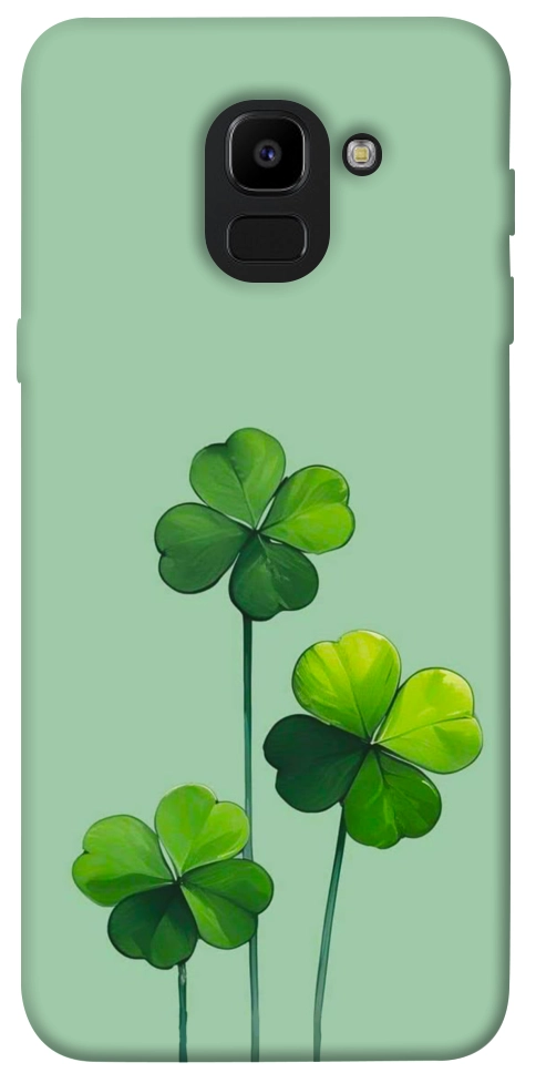 Чехол Lucky clover для Galaxy J6 (2018)