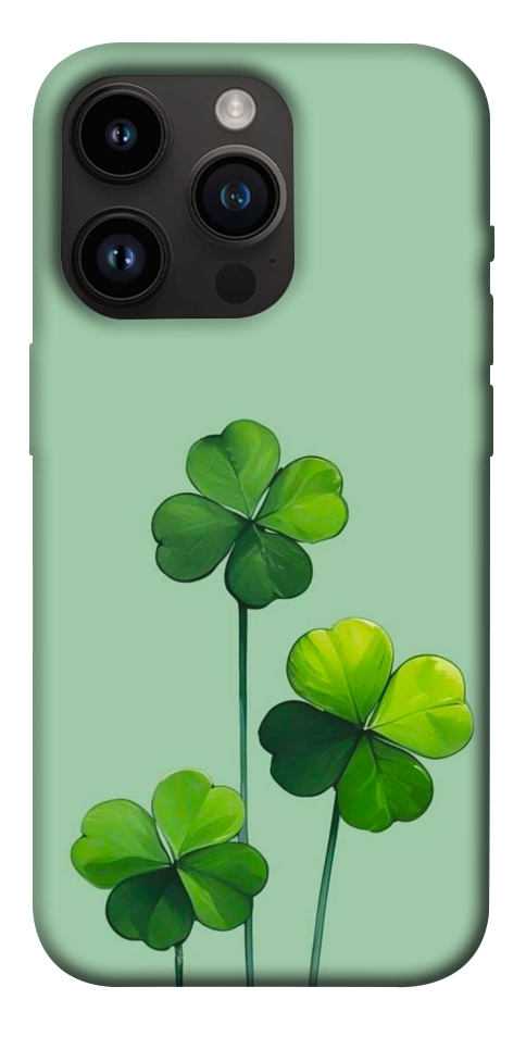 Чехол Lucky clover для iPhone 14 Pro