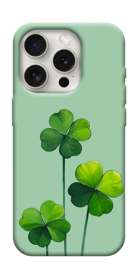 Чехол Lucky clover для iPhone 16 Pro