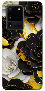 Чохол Flower black-white для Galaxy S20 Ultra (2020)