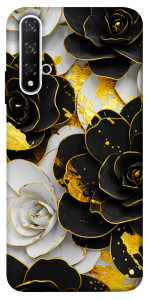 Чохол Flower black-white для Huawei Nova 5T