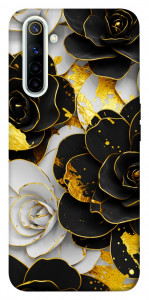 Чохол Flower black-white для Realme 6