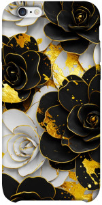 Чехол Flower black-white для iPhone 6 plus (5.5'')