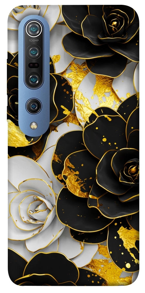 Чехол Flower black-white для Xiaomi Mi 10