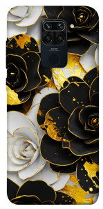 Чохол Flower black-white для Xiaomi Redmi 10X