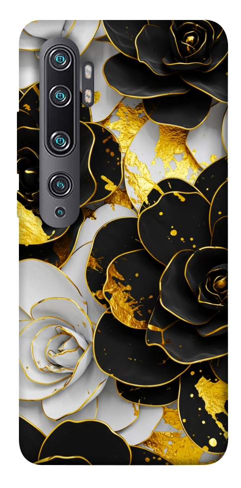 Чехол Flower black-white для Xiaomi Mi Note 10