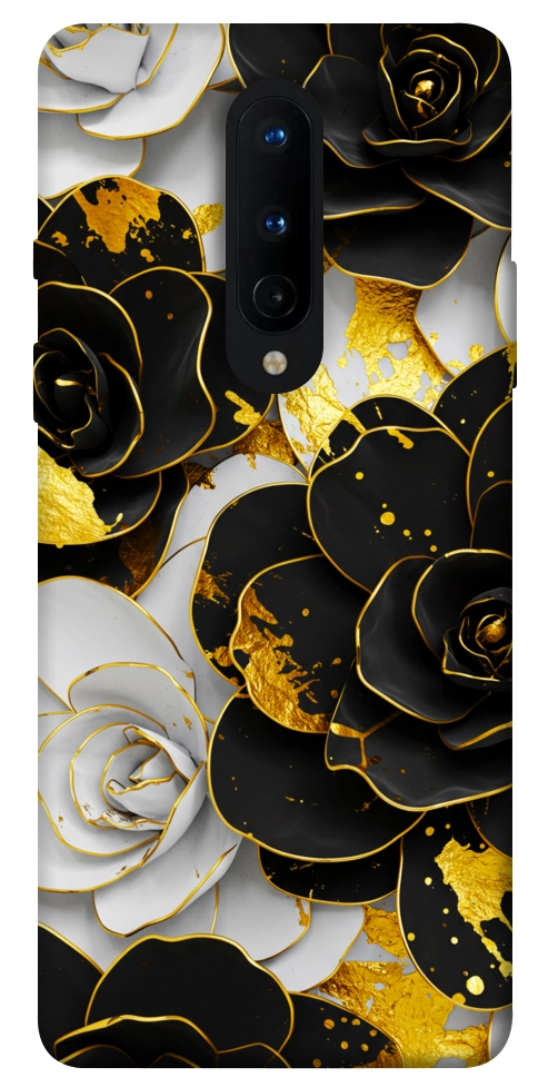 Чохол Flower black-white для OnePlus 8