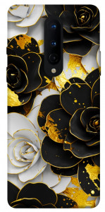 Чехол Flower black-white для OnePlus 8