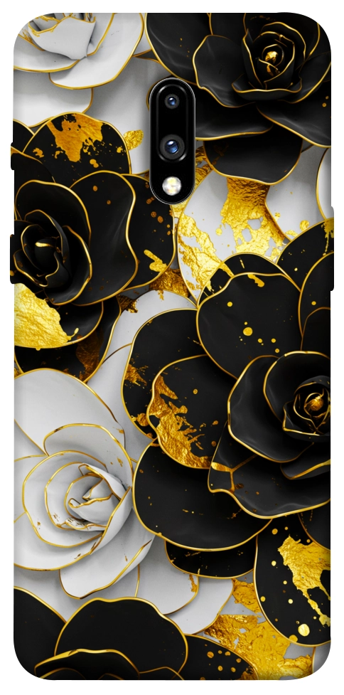 Чехол Flower black-white для OnePlus 7