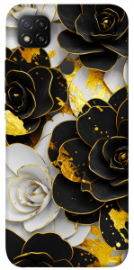 Чохол Flower black-white для Xiaomi Redmi 9C