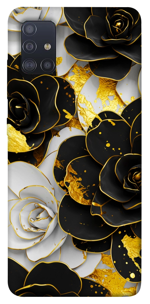 Чохол Flower black-white для Galaxy M51