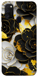 Чехол Flower black-white для Samsung Galaxy M30s