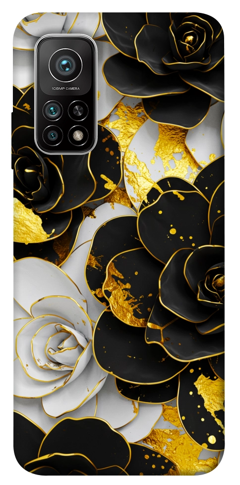 Чохол Flower black-white для Xiaomi Mi 10T