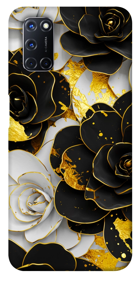 Чохол Flower black-white для Oppo A92