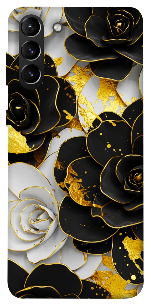 Чехол Flower black-white для Galaxy S21+