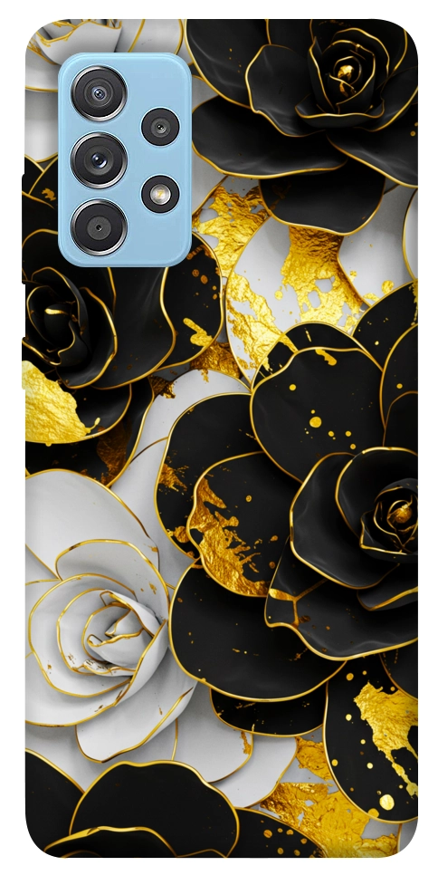 Чохол Flower black-white для Galaxy A52