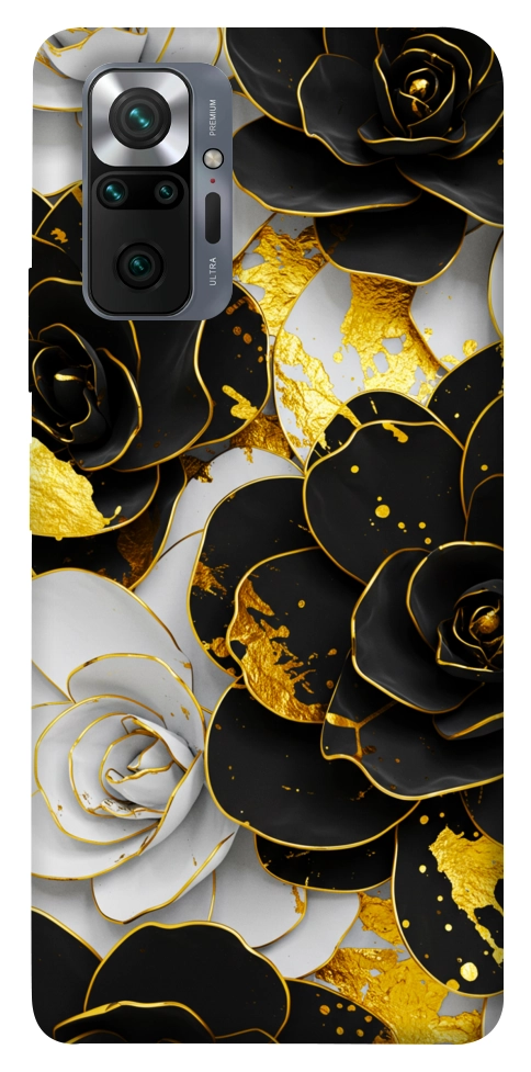 Чохол Flower black-white для Xiaomi Redmi Note 10 Pro