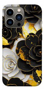 Чохол Flower black-white для iPhone 13 Pro