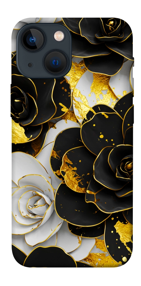 Чехол Flower black-white для iPhone 13 mini