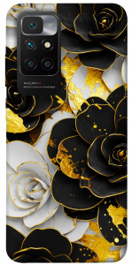 Чехол Flower black-white для Xiaomi Redmi 10