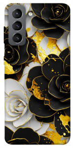 Чохол Flower black-white для Galaxy S21 FE