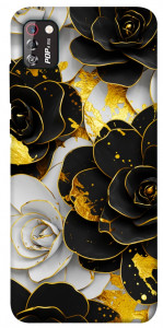 Чехол Flower black-white для TECNO POP 4 Pro