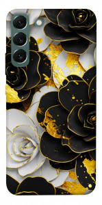 Чехол Flower black-white для Galaxy S22+